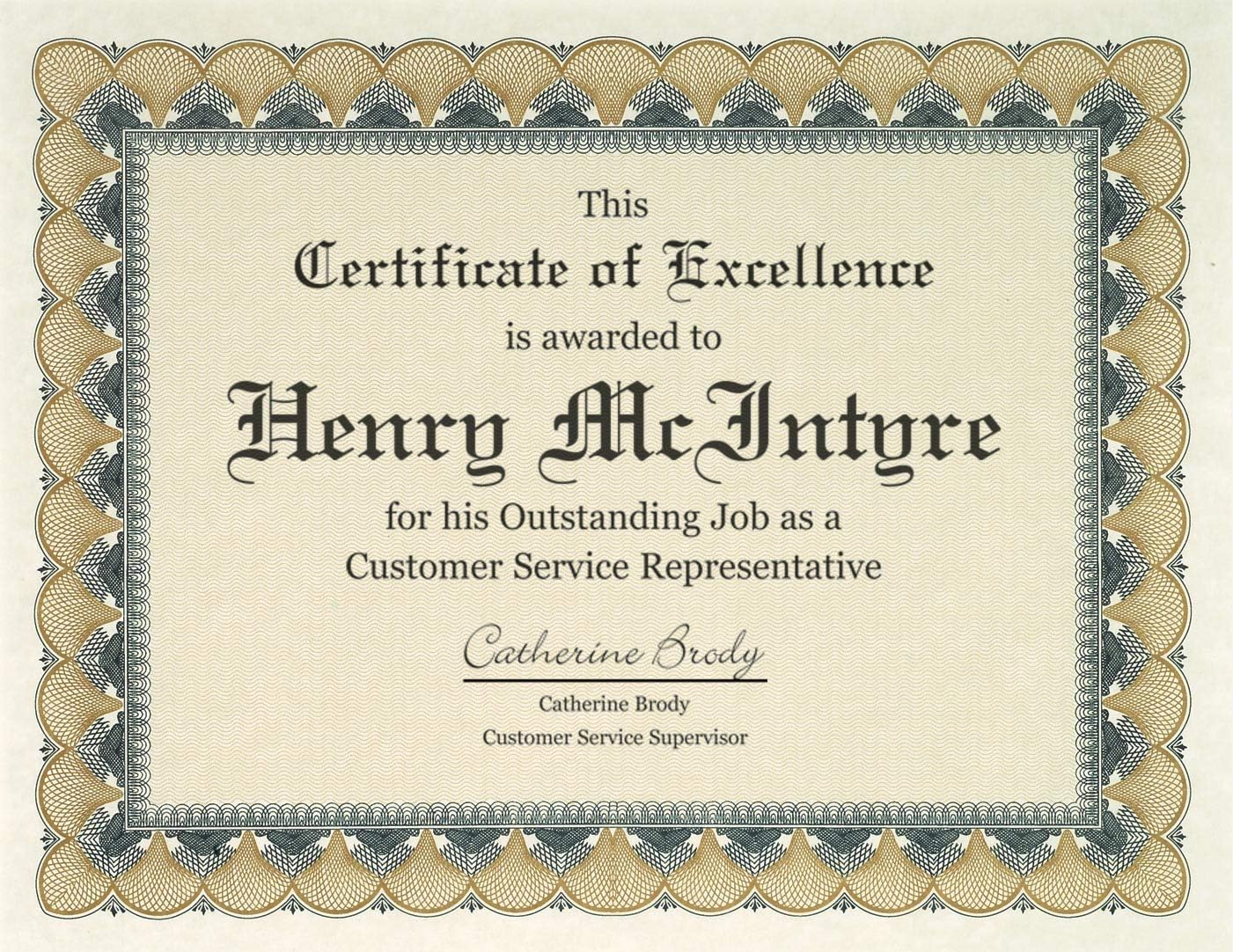 PaperDirect Bronze & Black Standard White Parchment Certificates, 100 Sheets, 8.5 x 11, 28 lb Parchment Paper, Laser & Inkjet Printer Compatible, Perfect for Awards, Employee Recognition