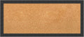 Amanti Art Natural Cork Board for Wall, 14x32 Vision Board with Black Wood Frame, Medium Corkboard Office Decor for Home Organization, Modern Contemporary Corkboard Pinboard to display items for home