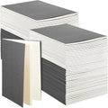 100 Pcs Kraft Notebook Journals 5.5 Inch x 8.3 Inch A5 Softcover Notebooks Bulk for Writing Sketch Office Notepad with 60 Pages 30 Sheets (Multicolor,Lined)(Grey,Lined)