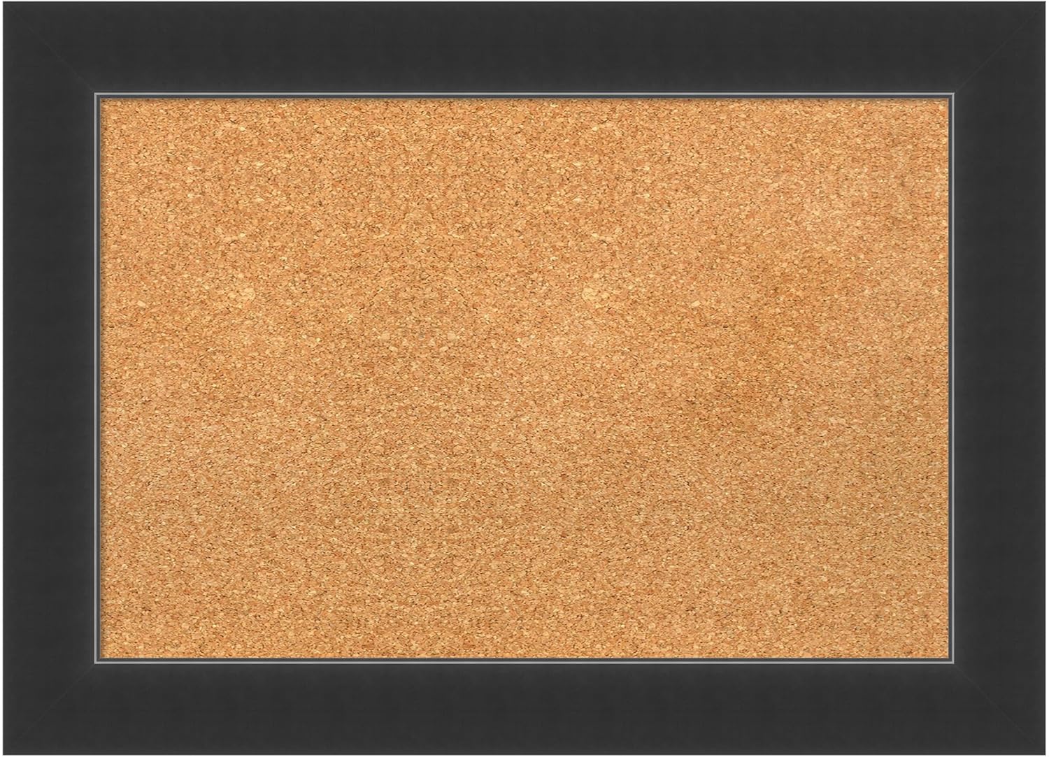 Amanti Art Natural Cork Board for Wall, 21x29 Vision Board with Black Wood Frame, Medium Corkboard Office Decor for Home Organization, Modern Corkboard Pinboard to Display Items for Home Organization