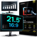 VINTEZ 21.5 Inch 16:9 Privacy Screen for Computer Monitor and Laptop - Anti Glare Protector Film Blue Light Filter Eye Protection - Computer Screen Privacy Shield, [1 Pack]