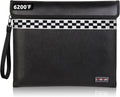 6200°F Fireproof Document Bag with Fireproof Zipper, Fireproof Bag with Reflective Strip, 9 Layers of Heat Insulated Materials, Fireproof Money Bag for Cash, 13"x11" Fireproof Pouch with Hand Strap
