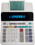 Sharp Paperless Printing Desk Calculator w/Check and Correct, Large 12-Digit LCD Primary Display, Printing Calculator/Adding Machine with Scrolling LCD Display Replacing Paper (EL-1901)