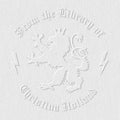 from The Library of Embossers & Stamps for Fantasy Book Readers | Custom Embosser | Custom Stamp | Ex Libris | Elevate Your Fantasy Collection of Stories and Novels (Design 9, Embosser)