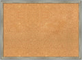 Amanti Art Natural Cork Board for Wall, 22x30 Vision Board with Silver Wood Frame, Medium Corkboard Office Decor for Home Organization, Casual Corkboard Pinboard to display items for home organization