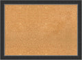 Amanti Art Natural Cork Board for Wall, 23x31 Vision Board with Black Wood Frame, Medium Corkboard Office Decor for Home Organization, Modern Contemporary Corkboard Pinboard to display items for home