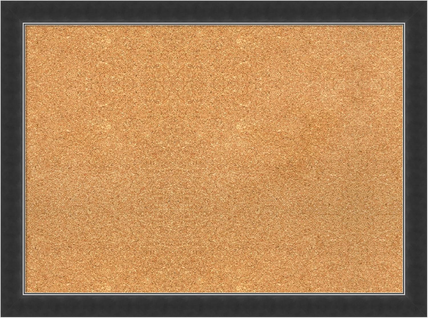 Amanti Art Natural Cork Board for Wall, 23x31 Vision Board with Black Wood Frame, Medium Corkboard Office Decor for Home Organization, Modern Contemporary Corkboard Pinboard to display items for home