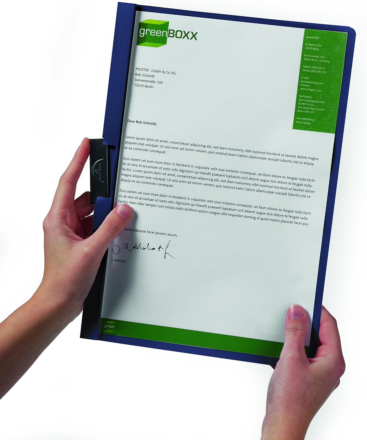 Durable Report Cover with DURACLIP - Letter-Size - Holds Up to 60 Pages - Clear Cover in Black - 25 Per Box