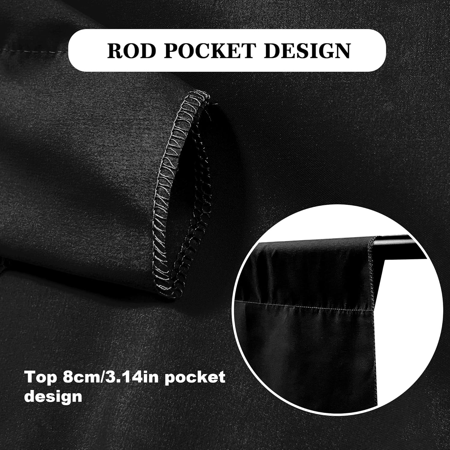 Black Backdrop 6x9ft – Professional Photography Backdrop for Photoshoots, Studio & Portraits, Wrinkle-Free, Opaque, Machine Washable Polyester, Non-Fading, Reusable for Photo Background