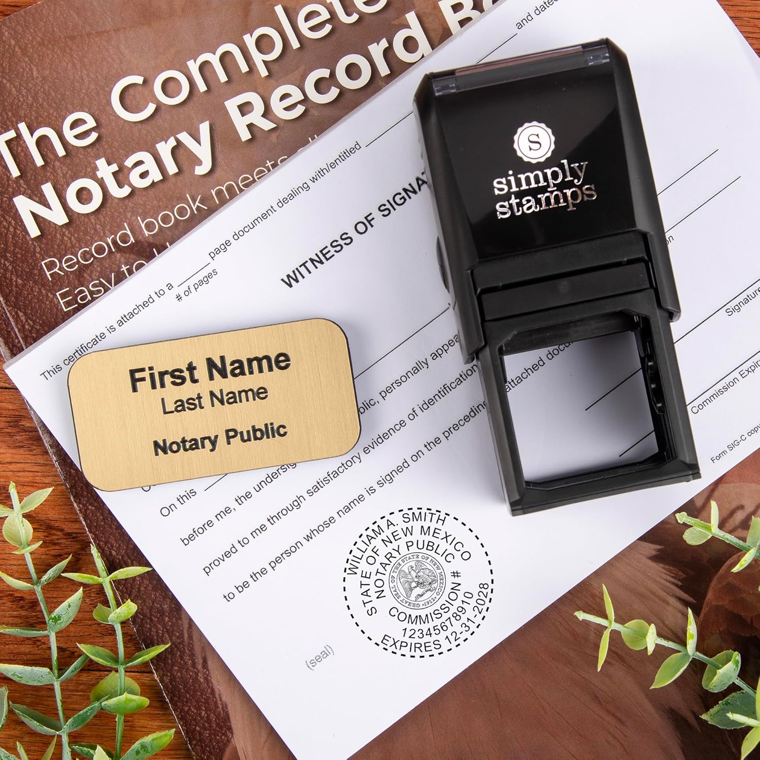 New Mexico Round Notary Stamp | Official State Notary Stamp | Official Seals | Meets State Specifications (New Mexico, Round Stamp)