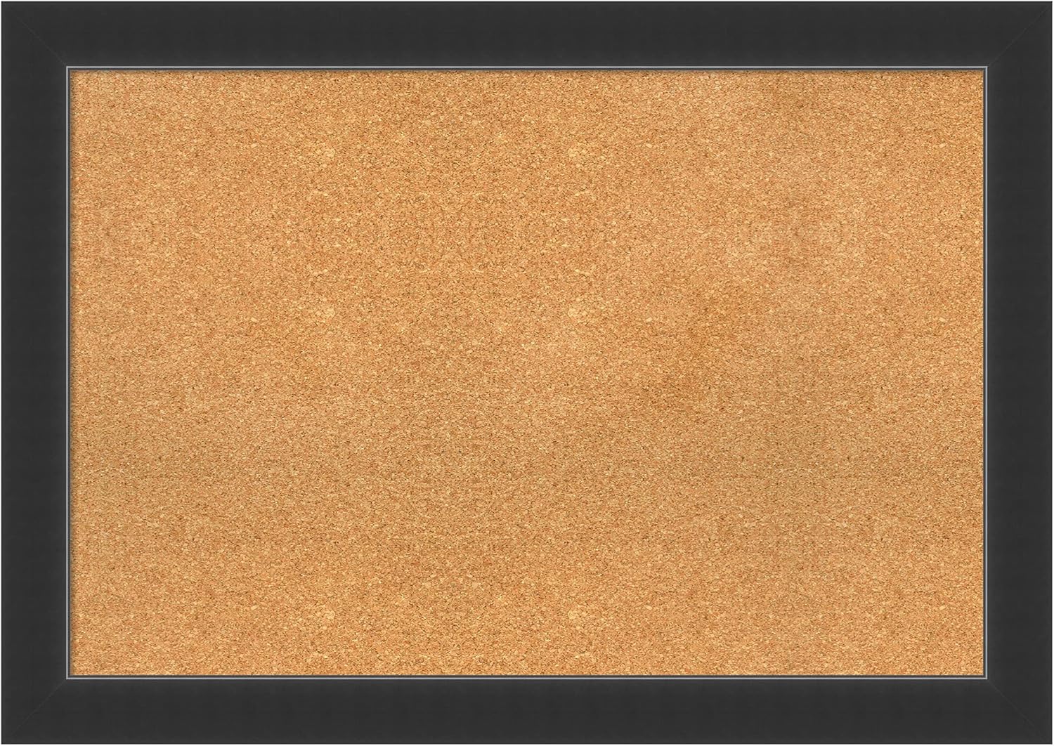 Amanti Art Natural Cork Board for Wall, 29x41 Vision Board with Black Wood Frame, Large Corkboard Office Decor for Home Organization, Modern Contemporary Corkboard Pinboard to display items for home