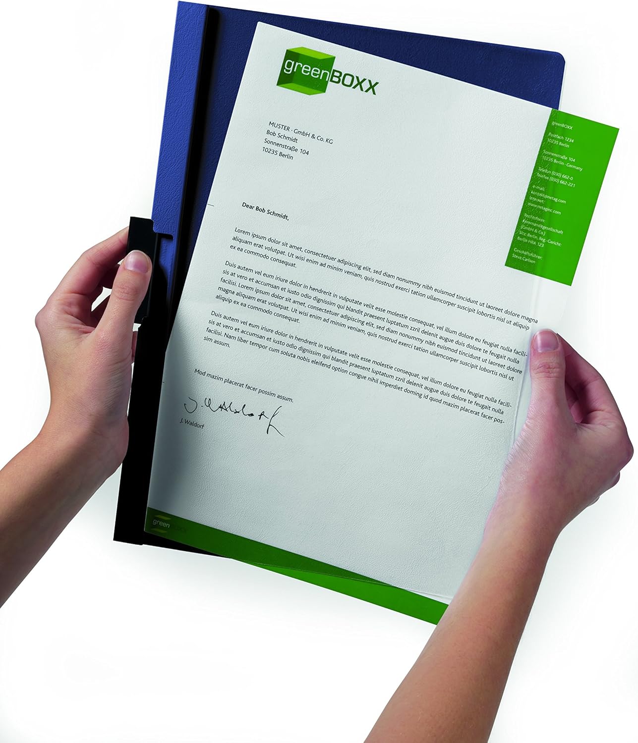 Durable Report Cover with DURACLIP - Letter-Size - Holds Up to 60 Pages - Clear Cover in Black - 25 Per Box