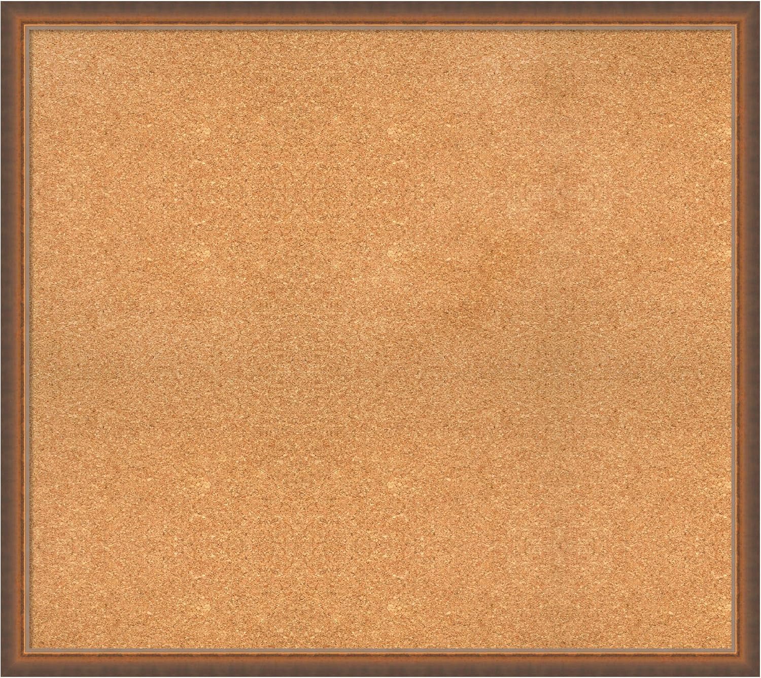 Amanti Art Natural Cork Board for Wall, 32x36 Vision Board with Bronze Frame, Large Corkboard Office Decor for Home Organization, Modern Corkboard Pinboard to Display Items for Home Organization in