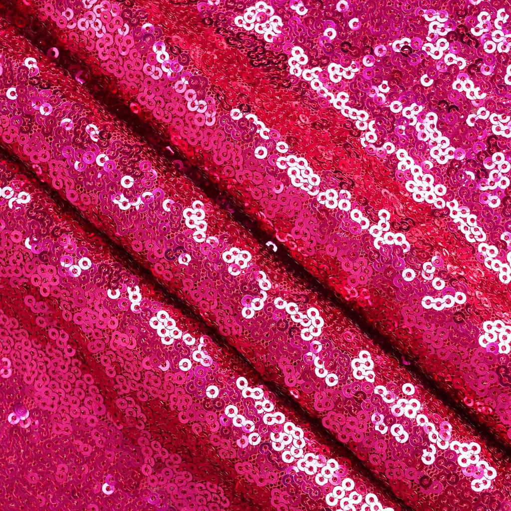 Eternal Beauty Hot Pink Sequin Backdrop, 20x10 Ft Glitter Background Curtains for Shimmer Photography Party Wedding Birthday Back Drop Decor