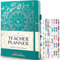 Legend Teacher Planner – Undated Lesson Plan Book for Teachers with Weekly & Monthly Calendars - Classroom Organization & School Year Planner – 8.5”x11.5” Hardcover (Viridian Green)
