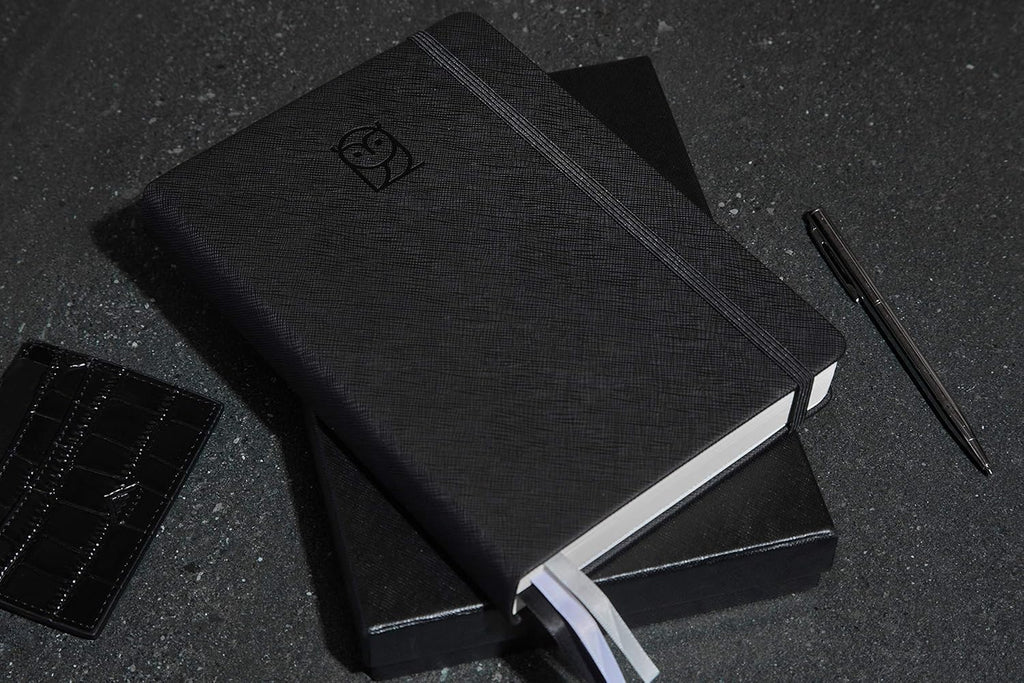 Undated Daily Planner – 6-Month A5 Productivity Organizer with Full Page Per Day, Hourly Schedule, Goal Setting, Habit Tracker, Weekly & Monthly Pages – Hardcover Time Management Notebook (Black)