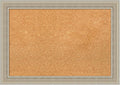 Amanti Art Natural Cork Board for Wall, 20x28 Vision Board with Silver Wood Frame, Medium Corkboard Office Decor for Home Organization, Modern Contemporary Corkboard Pinboard to display items for home