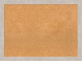Amanti Art Natural Cork Board for Wall, 23x31 Vision Board with Silver Wood Frame, Medium Corkboard Office Decor for Home Organization, Casual Corkboard Pinboard to display items for home organization