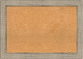Amanti Art Natural Cork Board for Wall, 30x42 Vision Board with Silver Wood Frame, Large Corkboard Office Decor for Home Organization, Traditional Corkboard Pinboard to display items for home