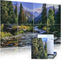 8 Pack Art Acoustic Panels, 48"X32" Self-adhesive Soundproof Wall Panels, Decorative Sound Absorbing Panel, Acoustic Treatment for Studio, Home, Office (Mountain Stream)